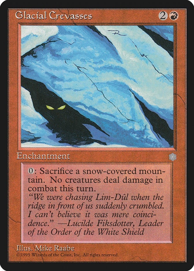 Image for Glacial Crevasses (187) (Ice Age) - Magic: The Gathering
