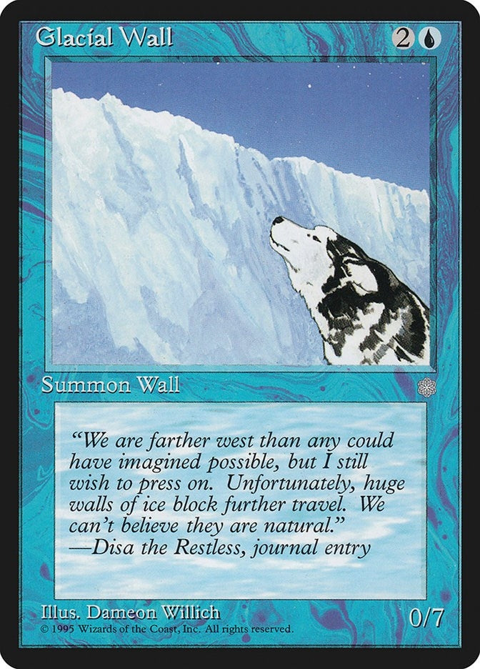 Image for Glacial Wall (71) (Ice Age) - Magic: The Gathering