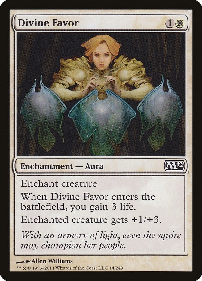 Image for Divine Favor (14) (Magic 2012 (M12)) - Magic: The Gathering