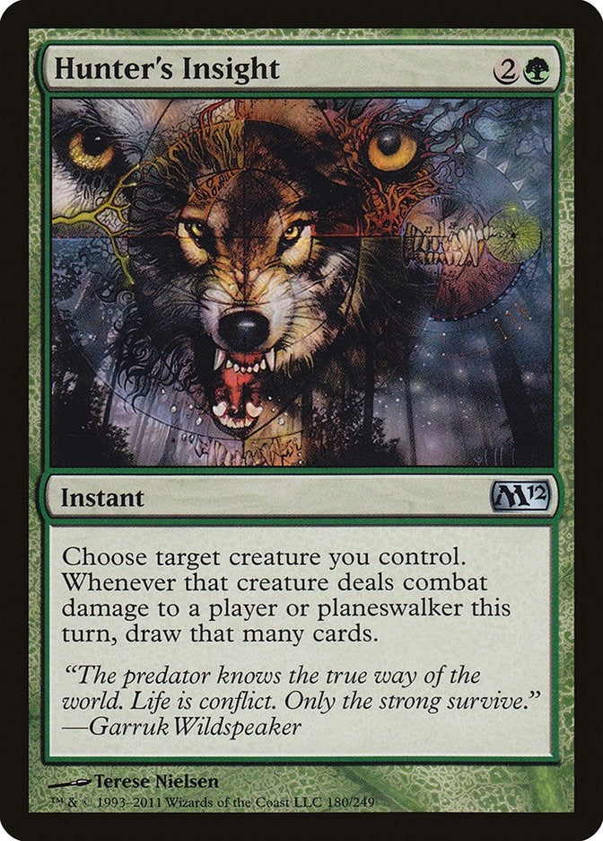 Image for Hunter's Insight (180) (Magic 2012 (M12)) - Magic: The Gathering