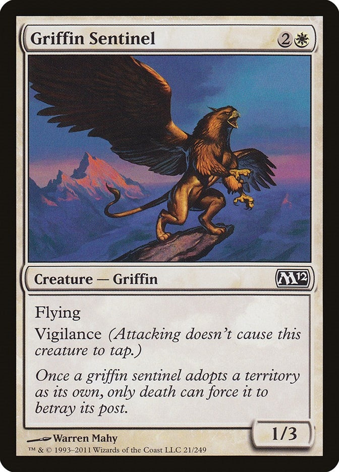 Image for Griffin Sentinel (21) (Magic 2012 (M12)) - Magic: The Gathering