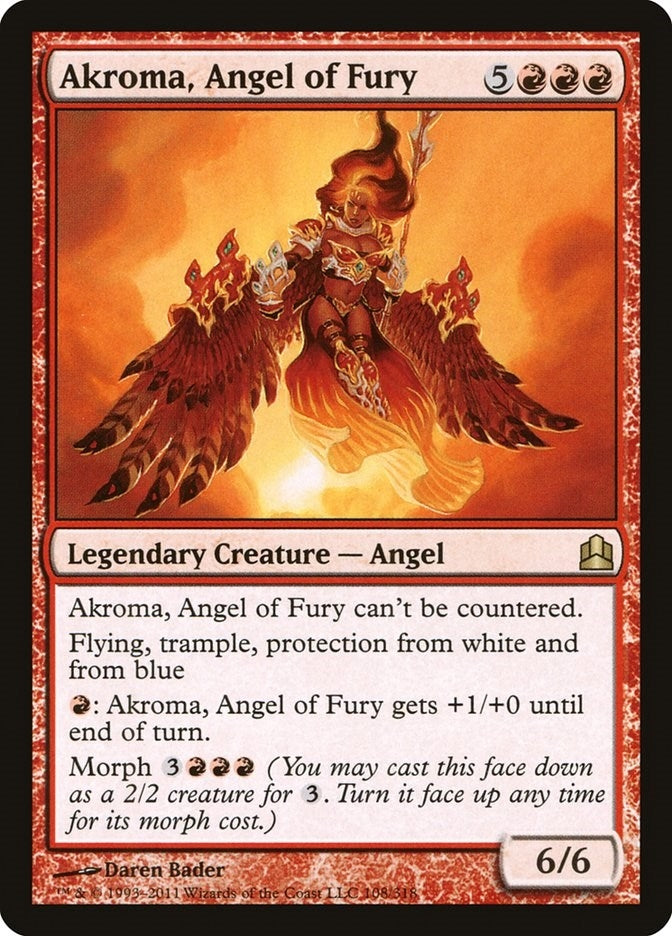 Image for Akroma, Angel of Fury (108) (Commander) - Magic: The Gathering