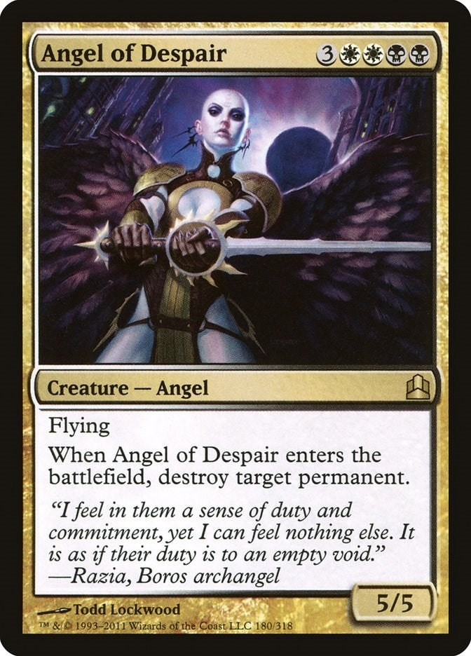 Image for Angel of Despair (180) (Commander) - Magic: The Gathering