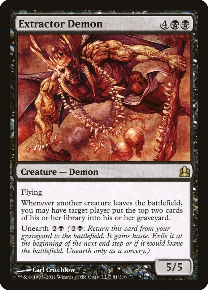 Image for Extractor Demon (81) (Commander) - Magic: The Gathering