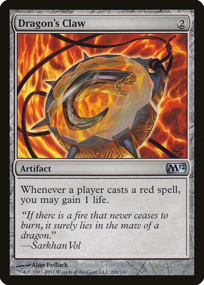 Image for Dragon's Claw (206) (Magic 2012 (M12)) - Magic: The Gathering