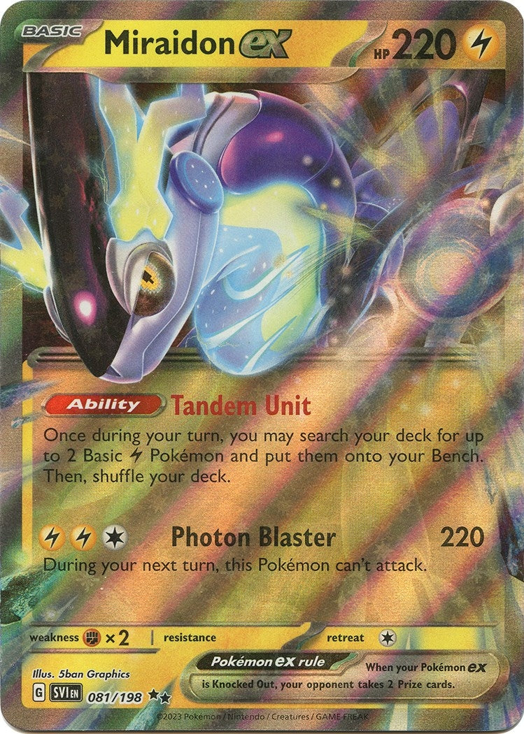Image for Miraidon ex (081/198) (SVI) - Pokemon
