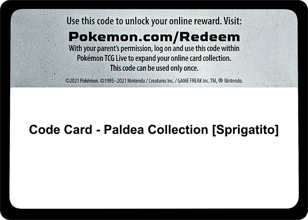 Image for Code Card - Paldea Collection [Sprigatito] (SVI) - Pokemon