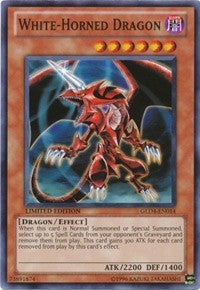 Image for White-Horned Dragon (GLD4-EN014) (GLD4) - YuGiOh