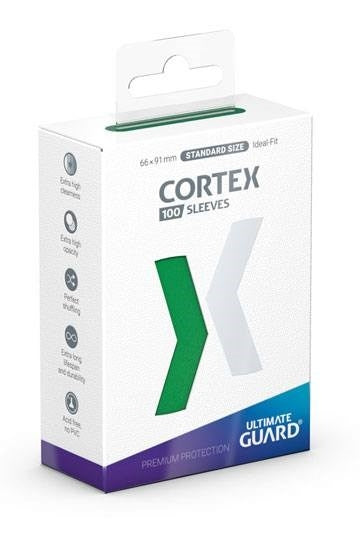 Image for Cortex Sleeves Standard Size - Glossy Green (100ct.) - Card Sleeves