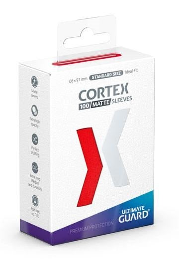 Image for Cortex Sleeves Standard Size - Matte Red (100ct.) - Card Sleeves
