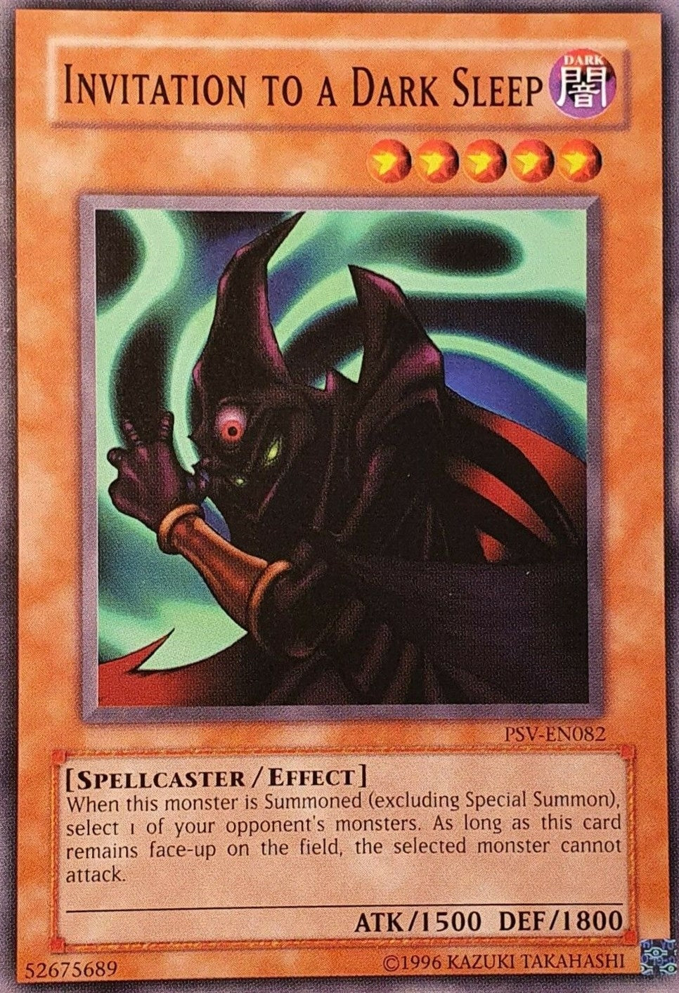 Image for Invitation to a Dark Sleep (PSV-EN082) (Pharaoh's Servant (Worldwide English)) - YuGiOh
