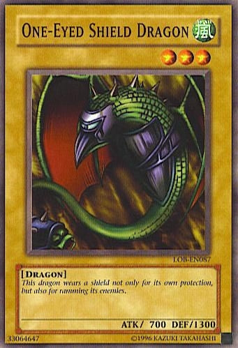 Image for One-Eyed Shield Dragon (LOB-EN087) (Legend of Blue Eyes White Dragon (Worldwide English)) - YuGiOh