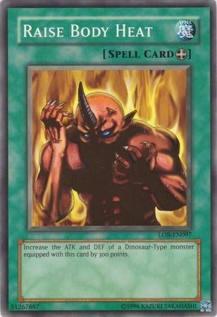Image for Raise Body Heat (LOB-EN097) (Legend of Blue Eyes White Dragon (Worldwide English)) - YuGiOh