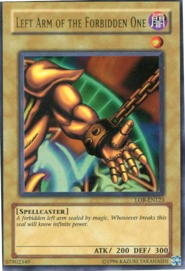 Image for Left Arm of the Forbidden One (LOB-EN123) (Legend of Blue Eyes White Dragon (Worldwide English)) - YuGiOh