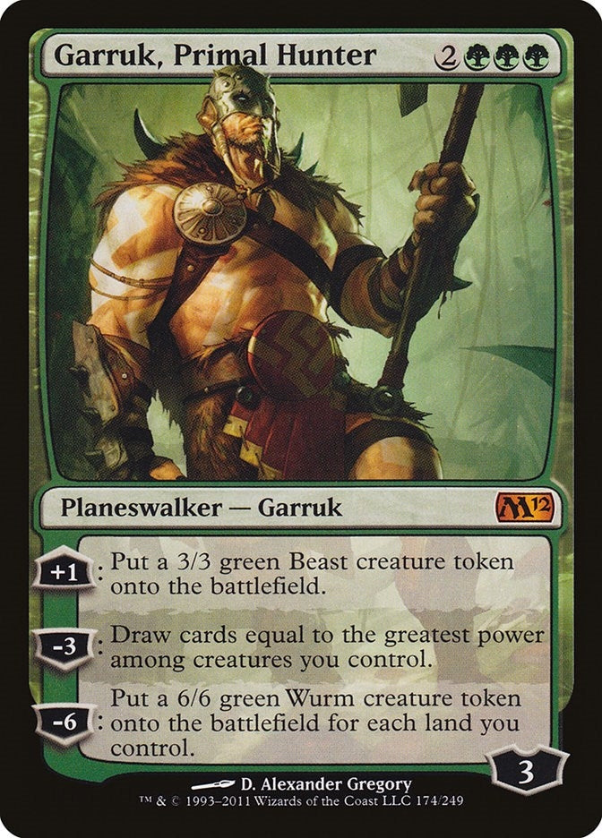 Image for Garruk, Primal Hunter (174) (Magic 2012 (M12)) - Magic: The Gathering