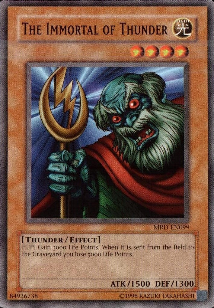 Image for The Immortal of Thunder (MRD-EN099) (Metal Raiders (Worldwide English)) - YuGiOh