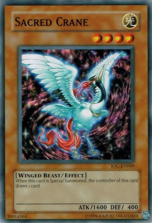 Image for Sacred Crane (IOC-EN069) (Invasion of Chaos (Worldwide English)) - YuGiOh