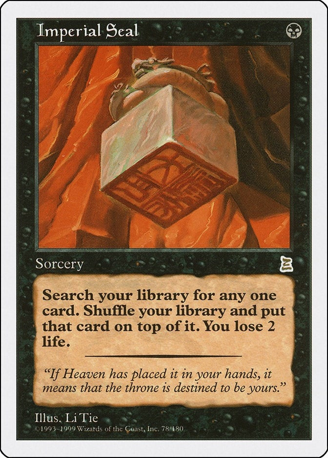 Image for Imperial Seal (78) (Portal Three Kingdoms) - Magic: The Gathering