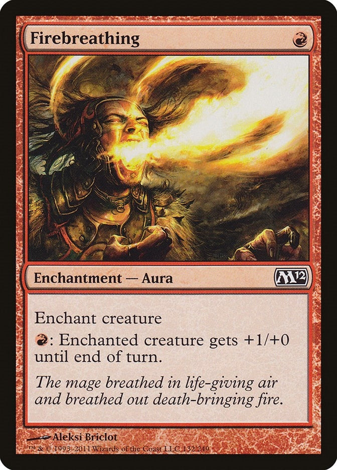 Image for Firebreathing (132) (Magic 2012 (M12)) - Magic: The Gathering