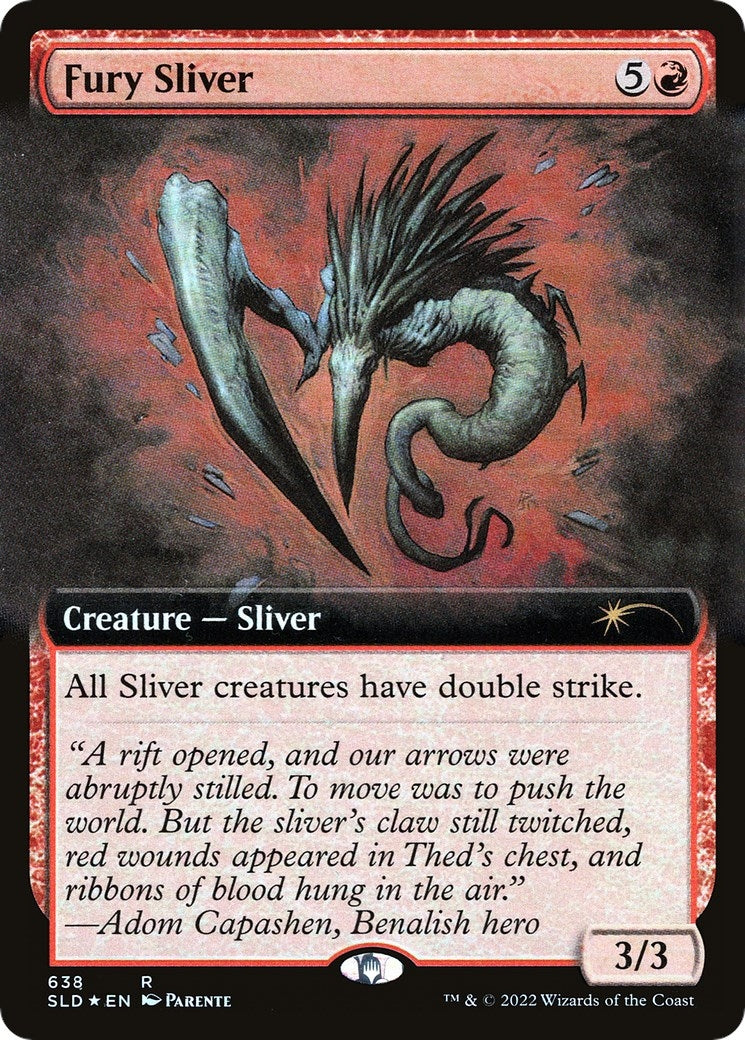 Image for Fury Sliver (Extended Art) (638) (Secret Lair Drop Series) - Magic: The Gathering