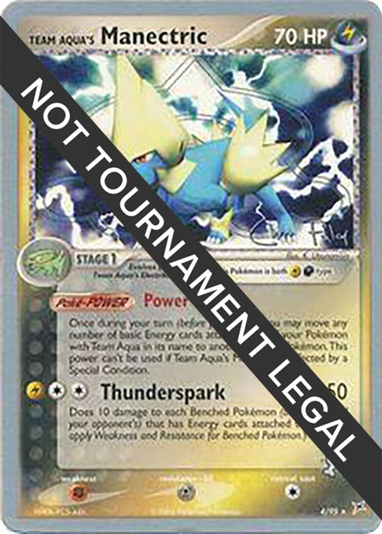 Image for Team Aqua's Manectric - 2004 (Chris Fulop) (4/95) (WCD) - Pokemon