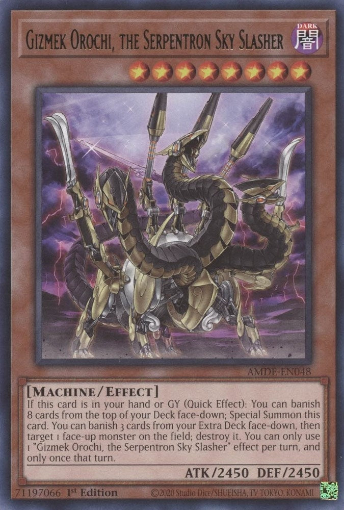 Image for Gizmek Orochi, the Serpentron Sky Slasher (AMDE-EN048) (AMDE) - YuGiOh