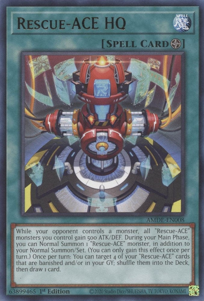 Image for Rescue-ACE HQ (AMDE-EN008) (AMDE) - YuGiOh