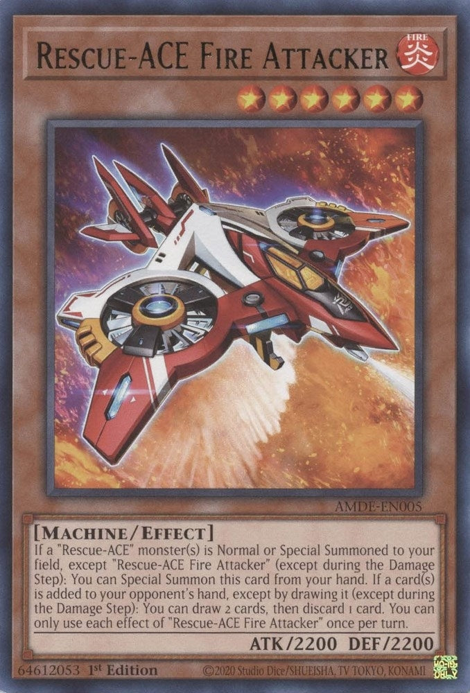 Image for Rescue-ACE Fire Attacker (AMDE-EN005) (AMDE) - YuGiOh