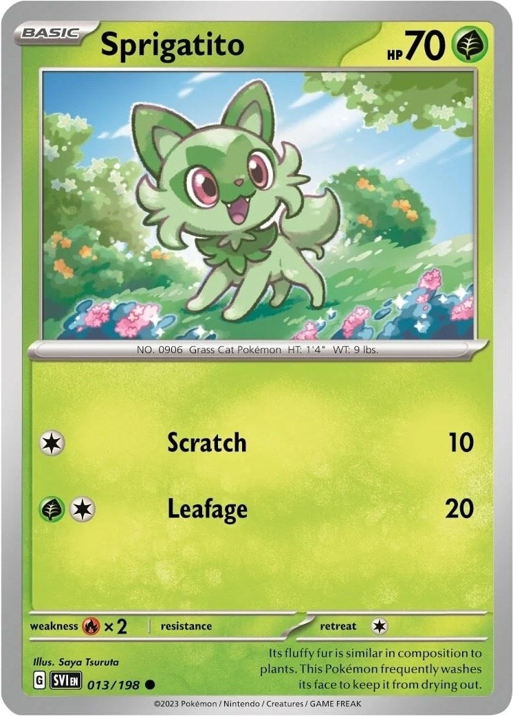 Image for Sprigatito - 013/198 (Mirage Holo) (013/198) (MCAP) - Pokemon