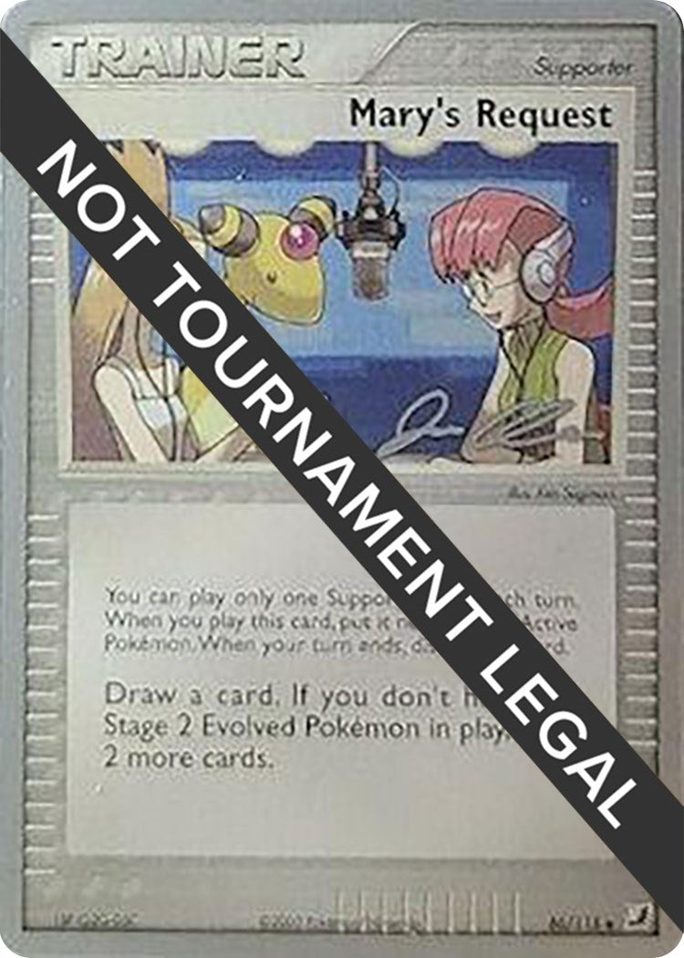 Image for Mary's Request - 2006 (Jason Klaczynski) (86/115) (WCD) - Pokemon