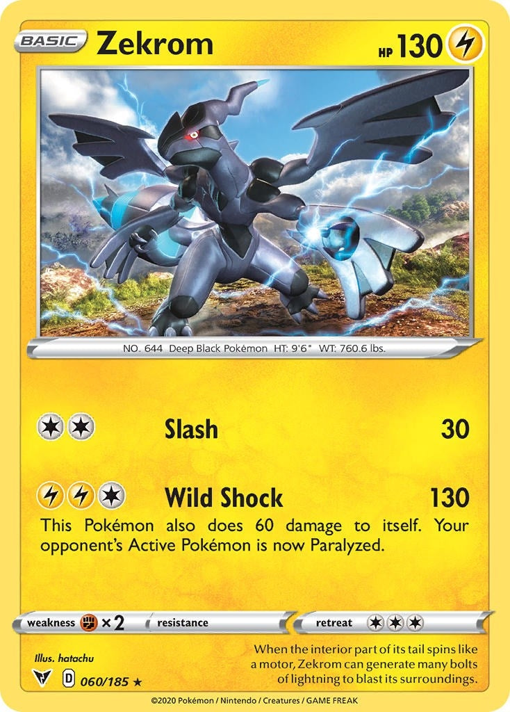 Image for Zekrom - 060/185 (Cosmos Holo) (060/185) (MCAP) - Pokemon