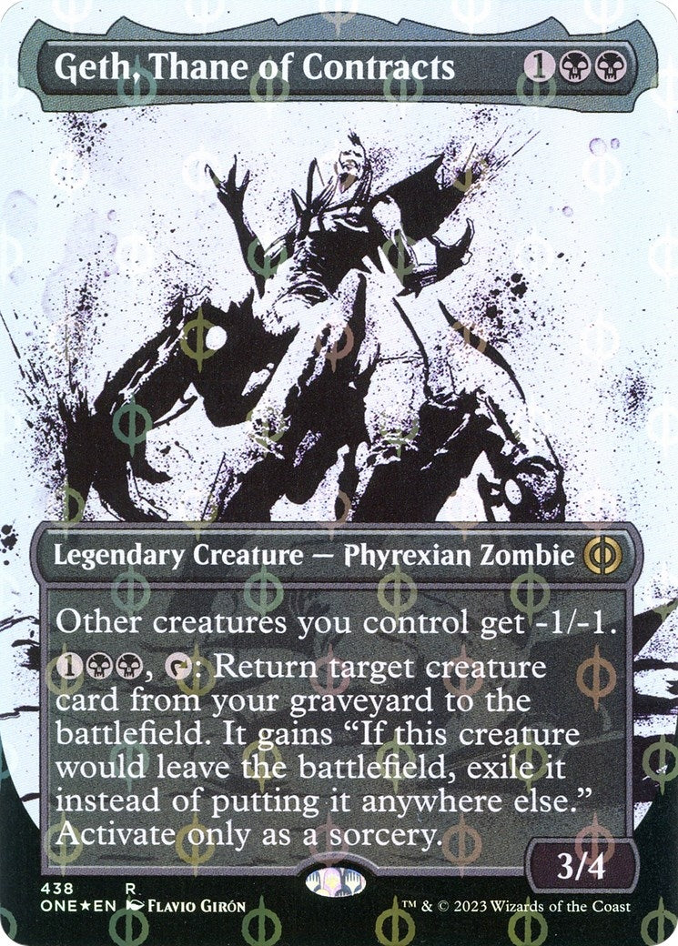 Image for Geth, Thane of Contracts (Showcase) (Step-and-Compleat Foil) (438) (Phyrexia: All Will Be One) - Magic: The Gathering