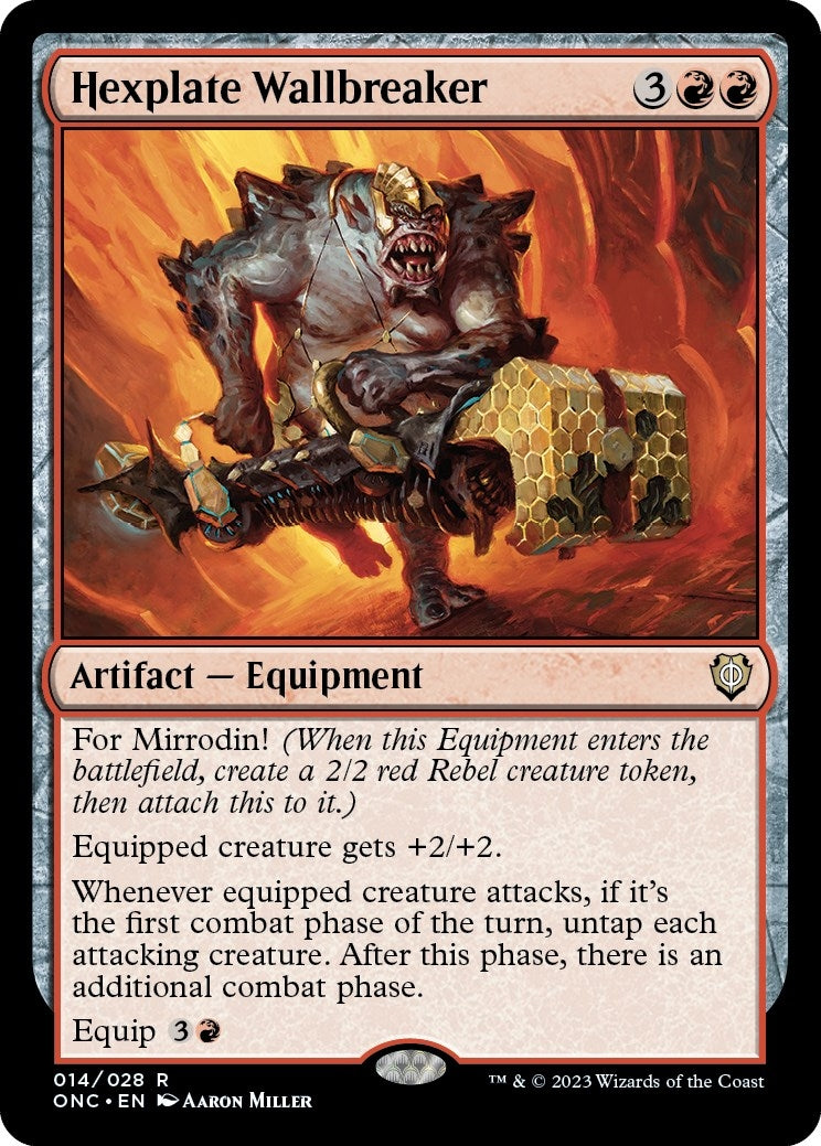 Image for Hexplate Wallbreaker (14) (Phyrexia: All Will Be One) - Magic: The Gathering