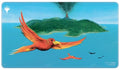 Image for Dominaria Remastered Birds of Paradise Stitched Standard Gaming Playmat for Magic: The Gathering - Playmats