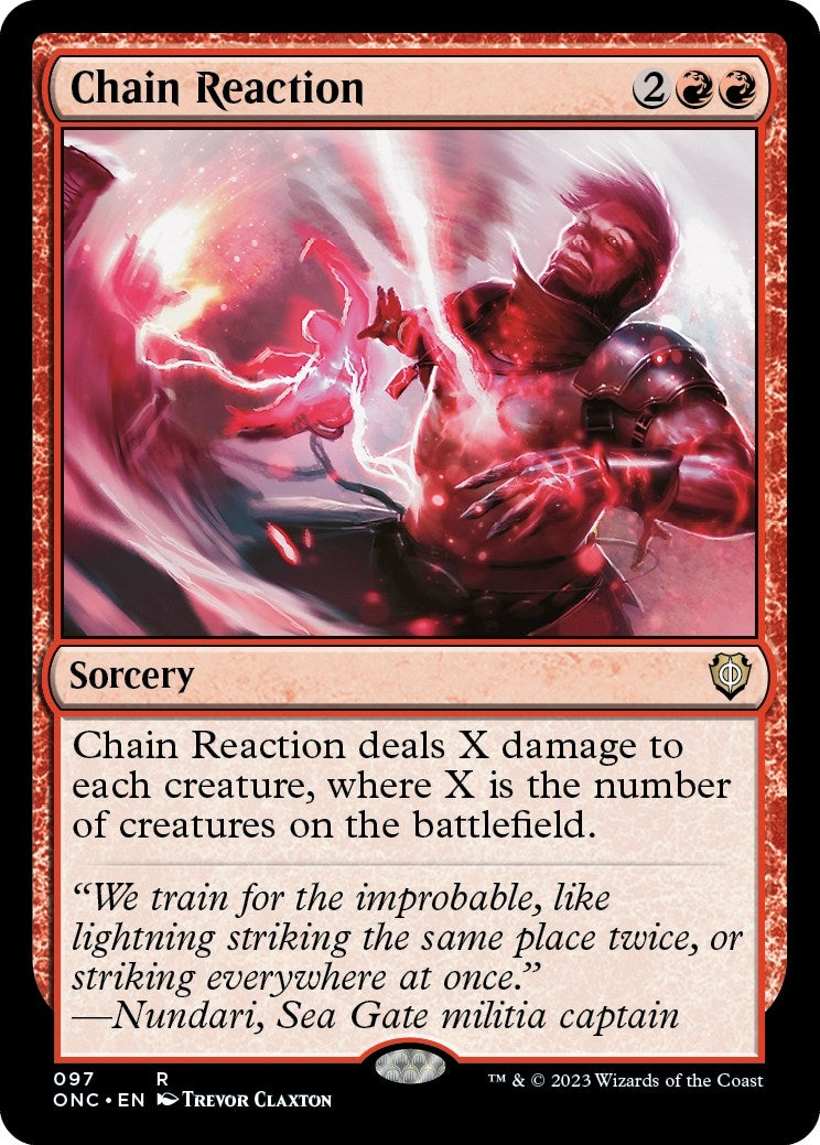 Image for Chain Reaction (97) (Phyrexia: All Will Be One) - Magic: The Gathering