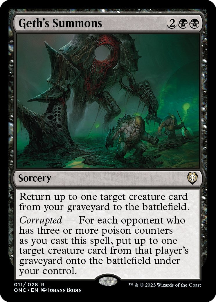 Image for Geth's Summons (11) (Phyrexia: All Will Be One) - Magic: The Gathering