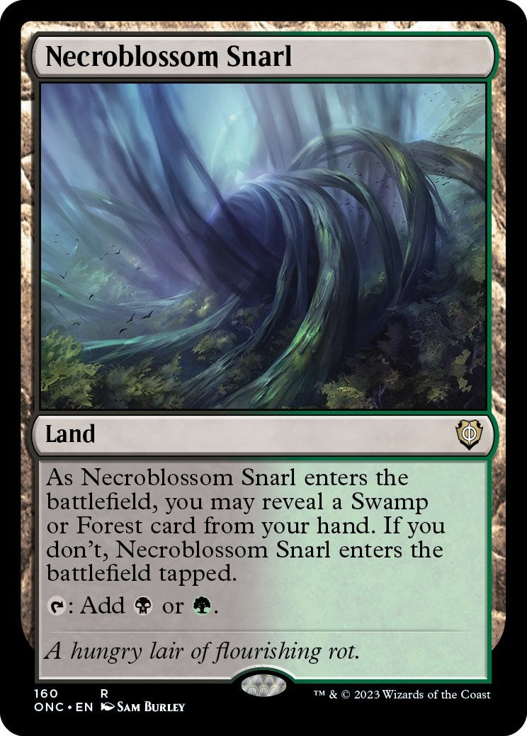Image for Necroblossom Snarl (160) (Phyrexia: All Will Be One) - Magic: The Gathering