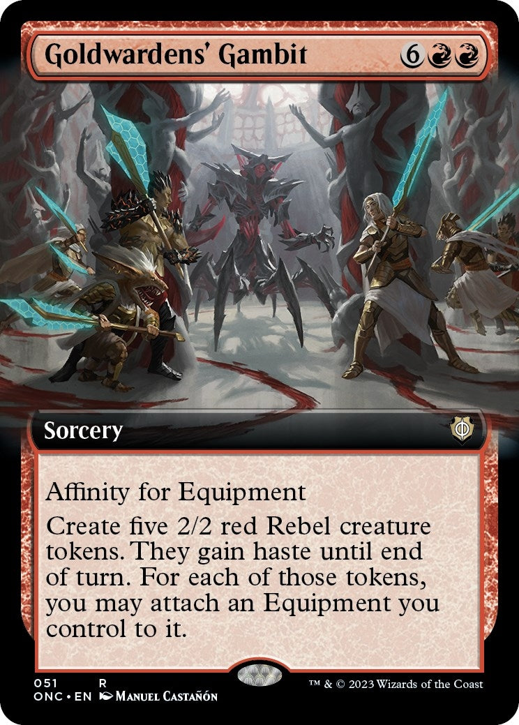 Image for Goldwardens' Gambit (Extended Art) (51) (Phyrexia: All Will Be One) - Magic: The Gathering