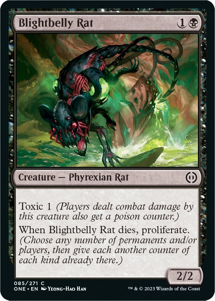 Image for Blightbelly Rat (85) (Phyrexia: All Will Be One) - Magic: The Gathering