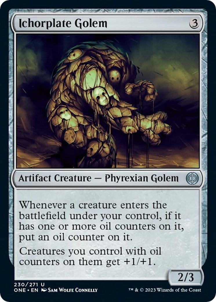 Image for Ichorplate Golem (230) (Phyrexia: All Will Be One) - Magic: The Gathering