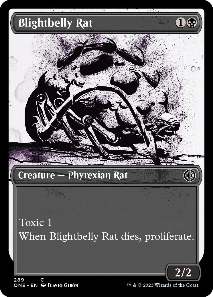Image for Blightbelly Rat (Showcase) (289) (Phyrexia: All Will Be One) - Magic: The Gathering
