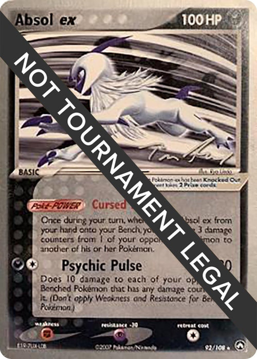 Image for Absol ex - 2007 (Tom Roos) (92/108) (WCD) - Pokemon