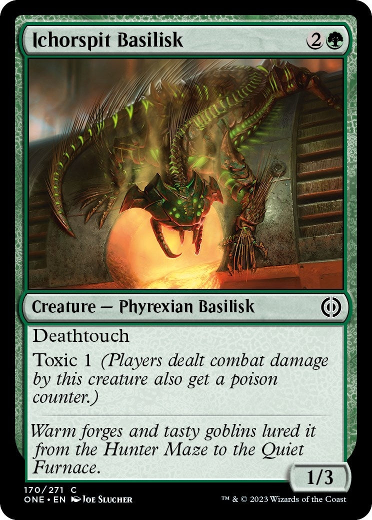 Image for Ichorspit Basilisk (170) (Phyrexia: All Will Be One) - Magic: The Gathering
