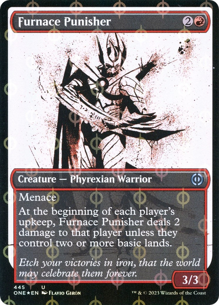 Image for Furnace Punisher (Showcase) (Step-and-Compleat Foil) (445) (Phyrexia: All Will Be One) - Magic: The Gathering