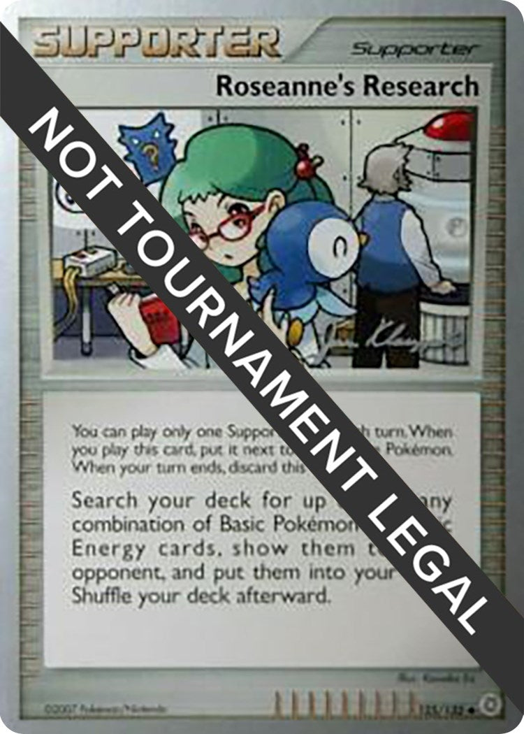 Image for Roseanne's Research - 2008 (Jason Klaczynski) (125/132) (WCD) - Pokemon