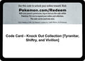 Image for Code Card - Knock Out Collection [Tyranitar, Shiftry, and Vivillon] (MCAP) - Pokemon