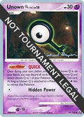 Image for Unown [Q] - 2010 (Mychael Bryan) (49/100) (WCD) - Pokemon