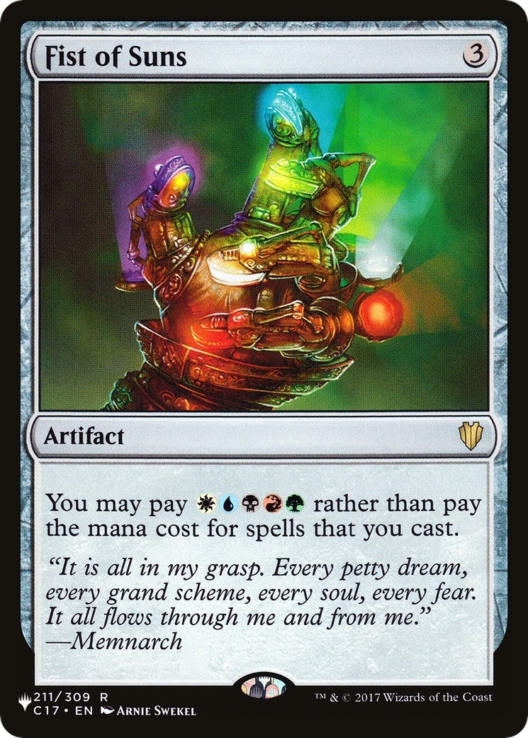 Image for Fist of Suns (211/309) (The List Reprints) - Magic: The Gathering