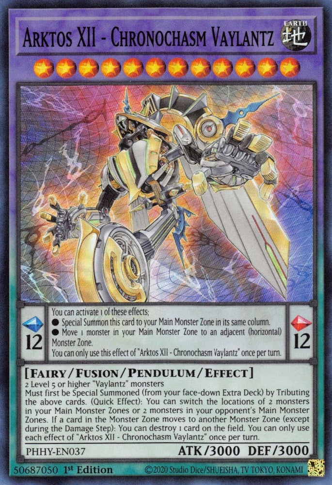 Image for Arktos XII - Chronochasm Vaylantz (PHHY-EN037) (PHHY) - YuGiOh