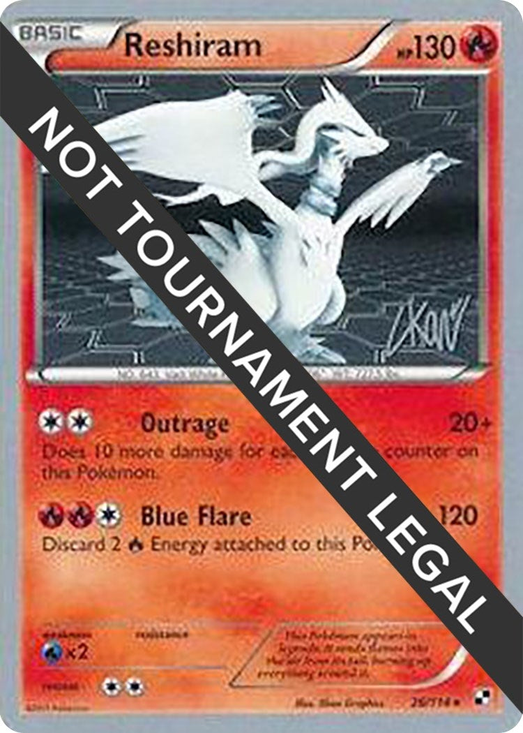 Image for Reshiram - 2011 (Christopher Kan) (26/114) (WCD) - Pokemon